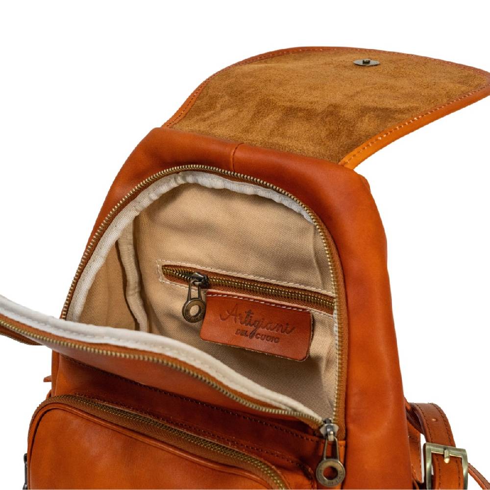 Lartigiano Del Cuoio Zaino donna in pelle di vitello 100% Handmade in Italy Negozio