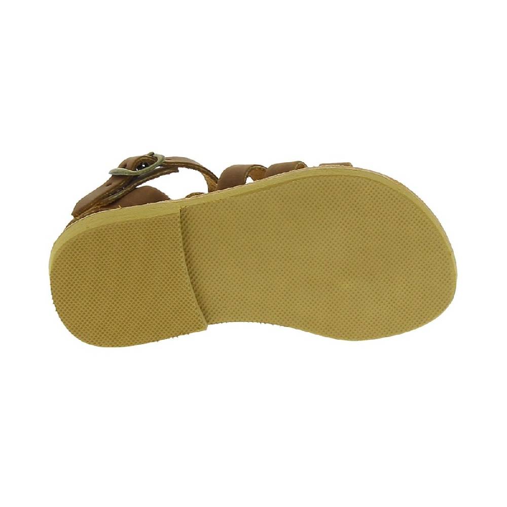 Lartigiano Del Cuoio Sandali gladiatore da bambino in pelle nubuck marrone chiusura con fibbia Acquista Ora