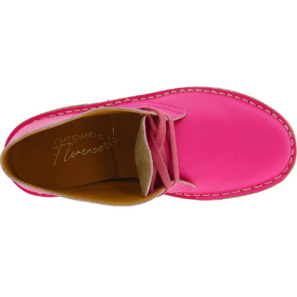 Lartigiano Del Cuoio Polacchine da bambina in pelle fucsia fatte a mano in Italia Fino Al -60%