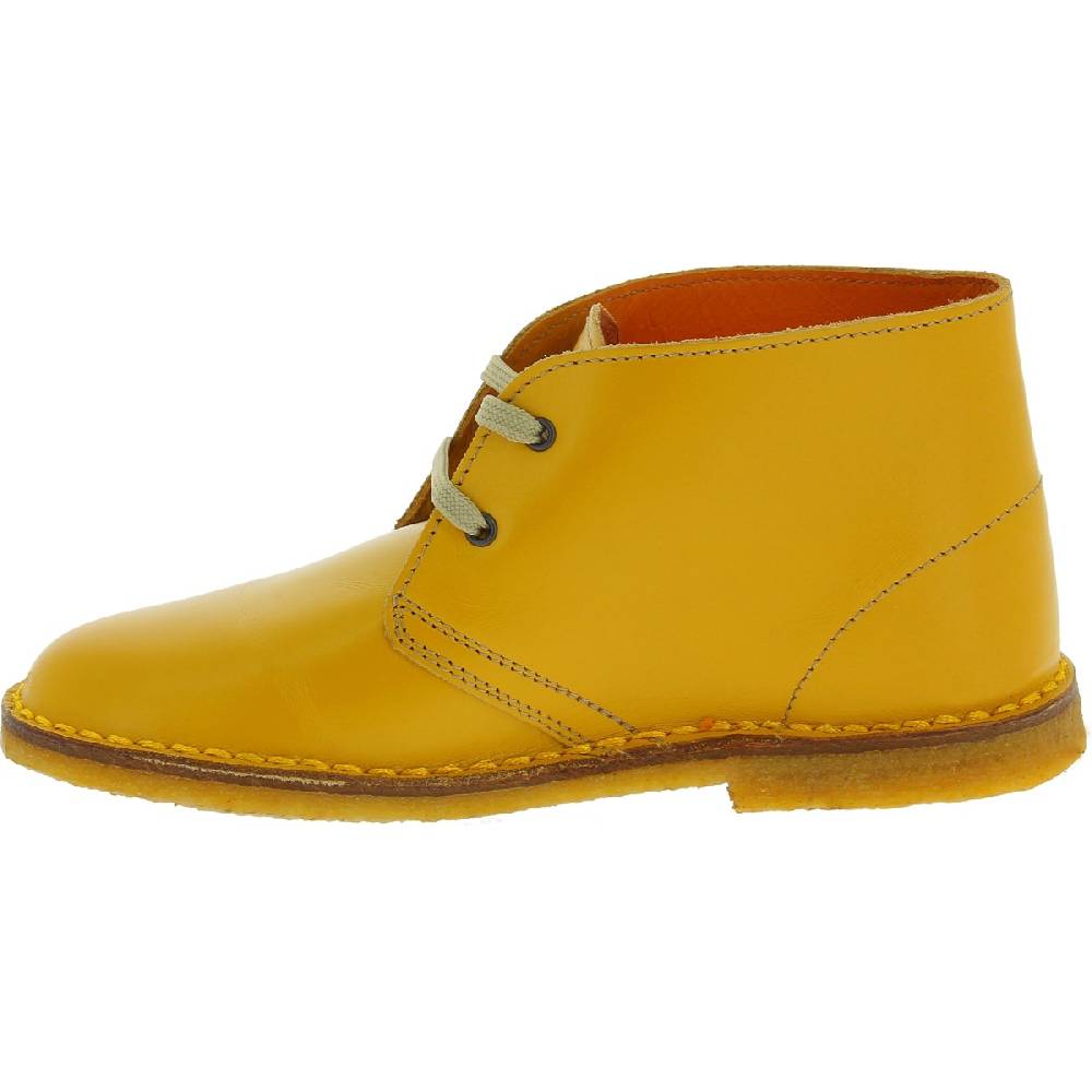 Lartigiano Del Cuoio Polacchine pelle da bambino color giallo fatte a mano in Italia Sottocosto