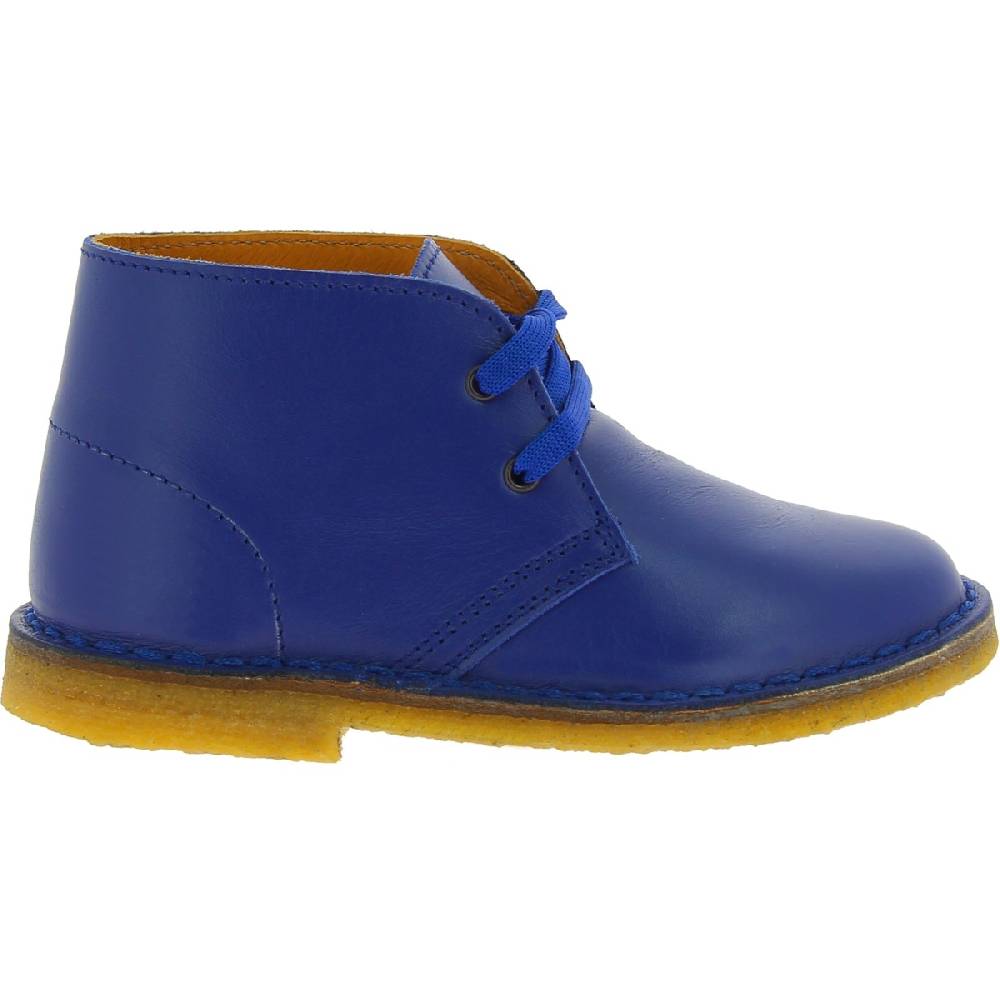 Lartigiano Del Cuoio Polacchine bambino bambina in vera pelle blu fatte a mano in Italia Presa