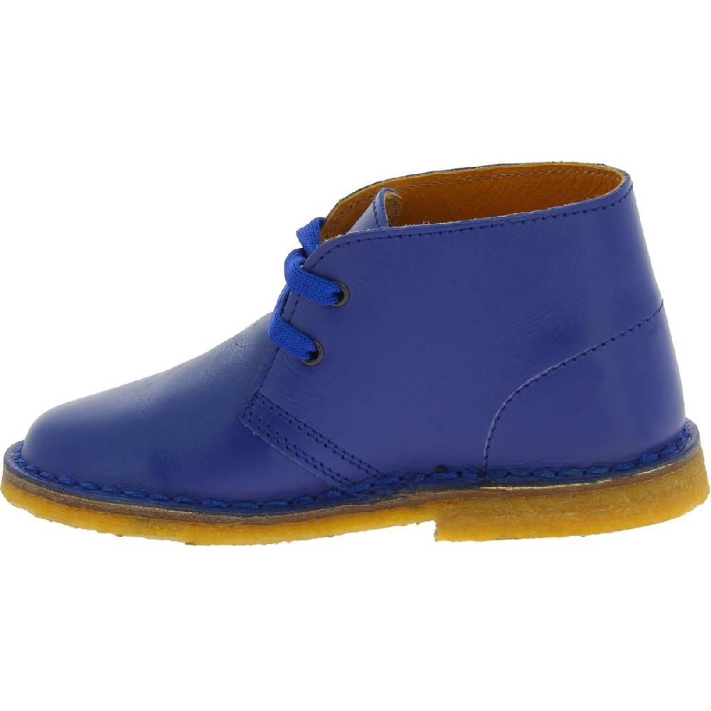 Lartigiano Del Cuoio Polacchine bambino bambina in vera pelle blu fatte a mano in Italia Presa