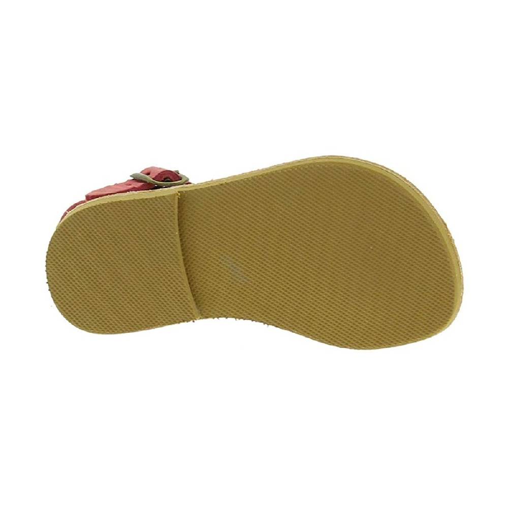 Lartigiano Del Cuoio Sandali intrecciati da bambina in pelle nubuck rosa chiaro chiusura con fibbia Sconto