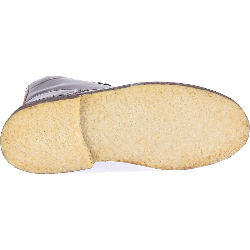 Lartigiano Del Cuoio Stivaletti da donna in pelle marrone scuro con fodera invernale Negozio