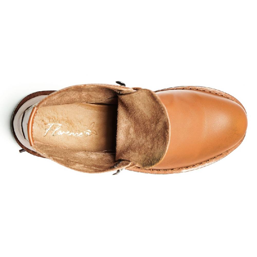 Lartigiano Del Cuoio Stivaletti da donna in pelle color cuoio fatte a mano in Italia In Linea