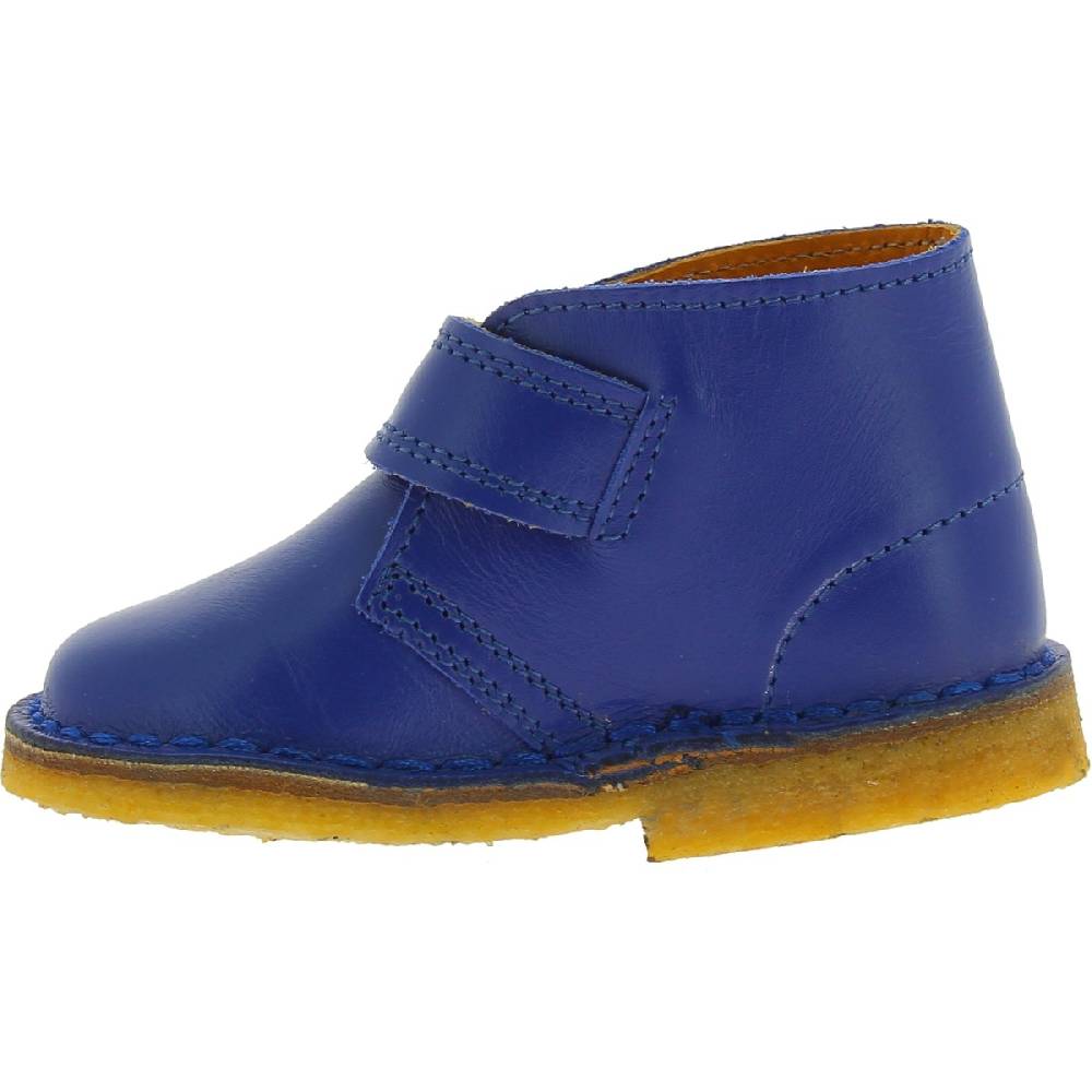 Lartigiano Del Cuoio Scarpe artigianali bambino in pelle blu fatte a mano in Italia Sconto