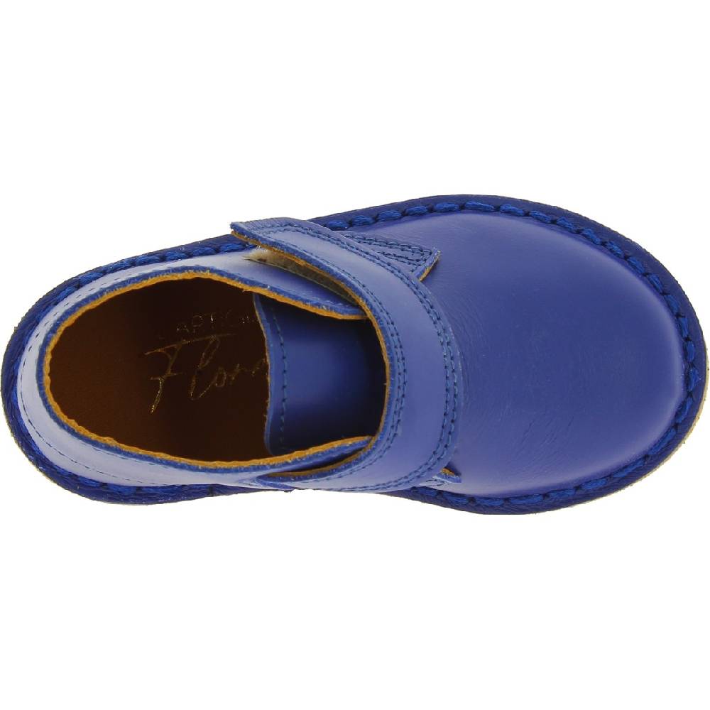 Lartigiano Del Cuoio Scarpe artigianali bambino in pelle blu fatte a mano in Italia Sconto