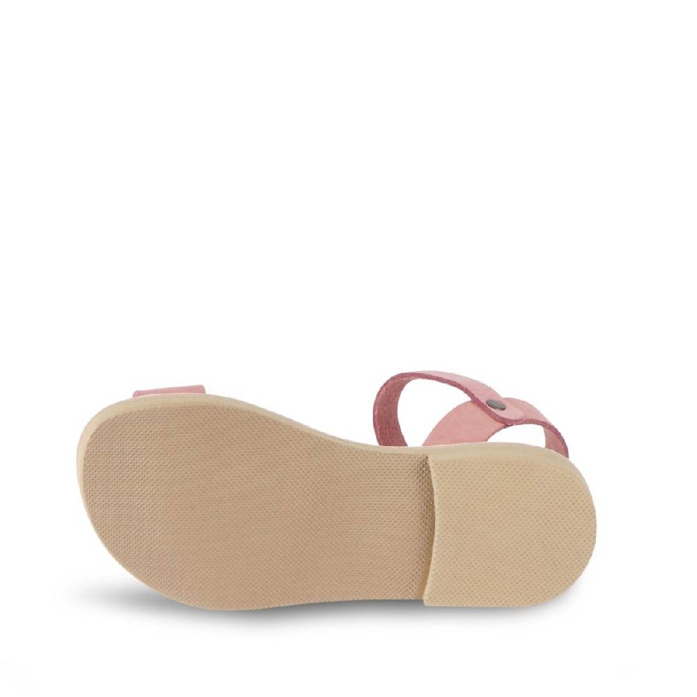 Lartigiano Del Cuoio Sandali infradito da bambina in pelle nubuk rosa chiusura con fibbia Outlet