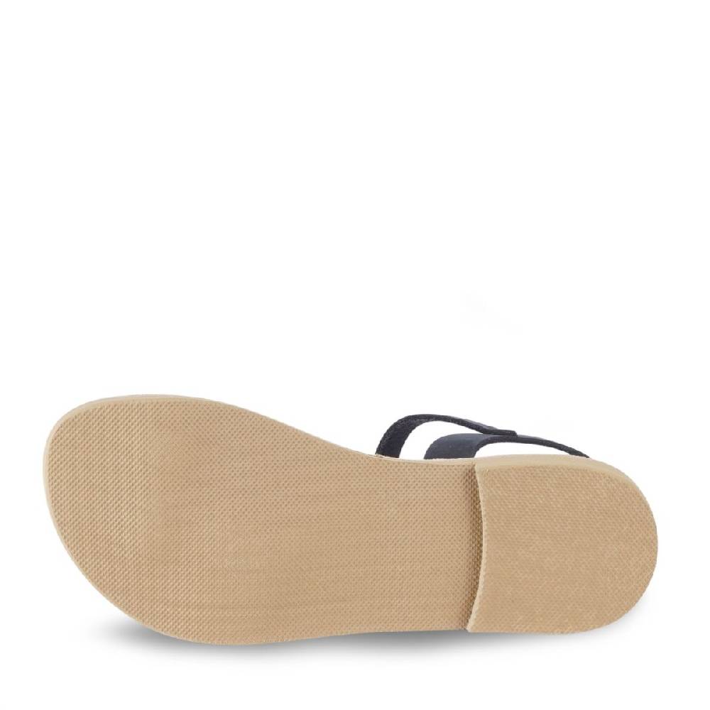Lartigiano Del Cuoio Sandali infradito da bambino in pelle nubuk blu chiusura con fibbia Nuova