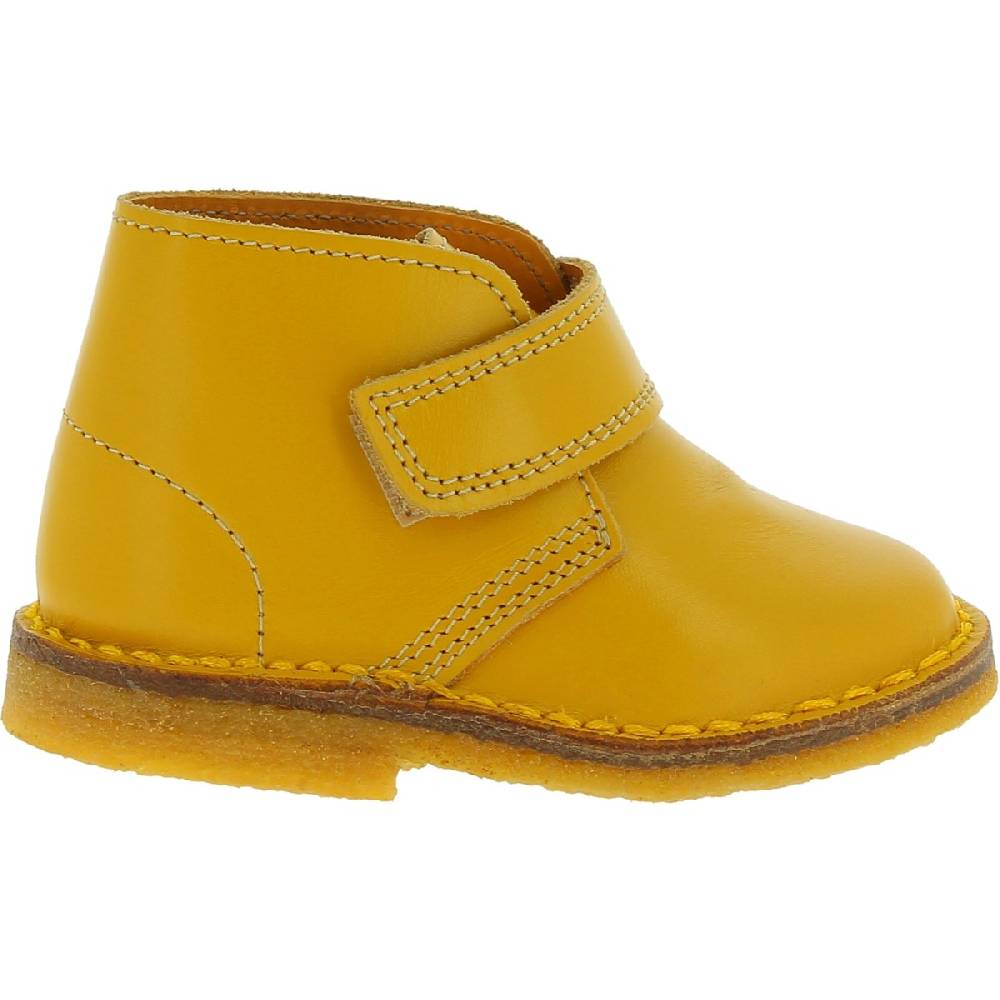 Lartigiano Del Cuoio Scarponcini vera pelle da bambino color giallo fatti a mano in Italia 2025