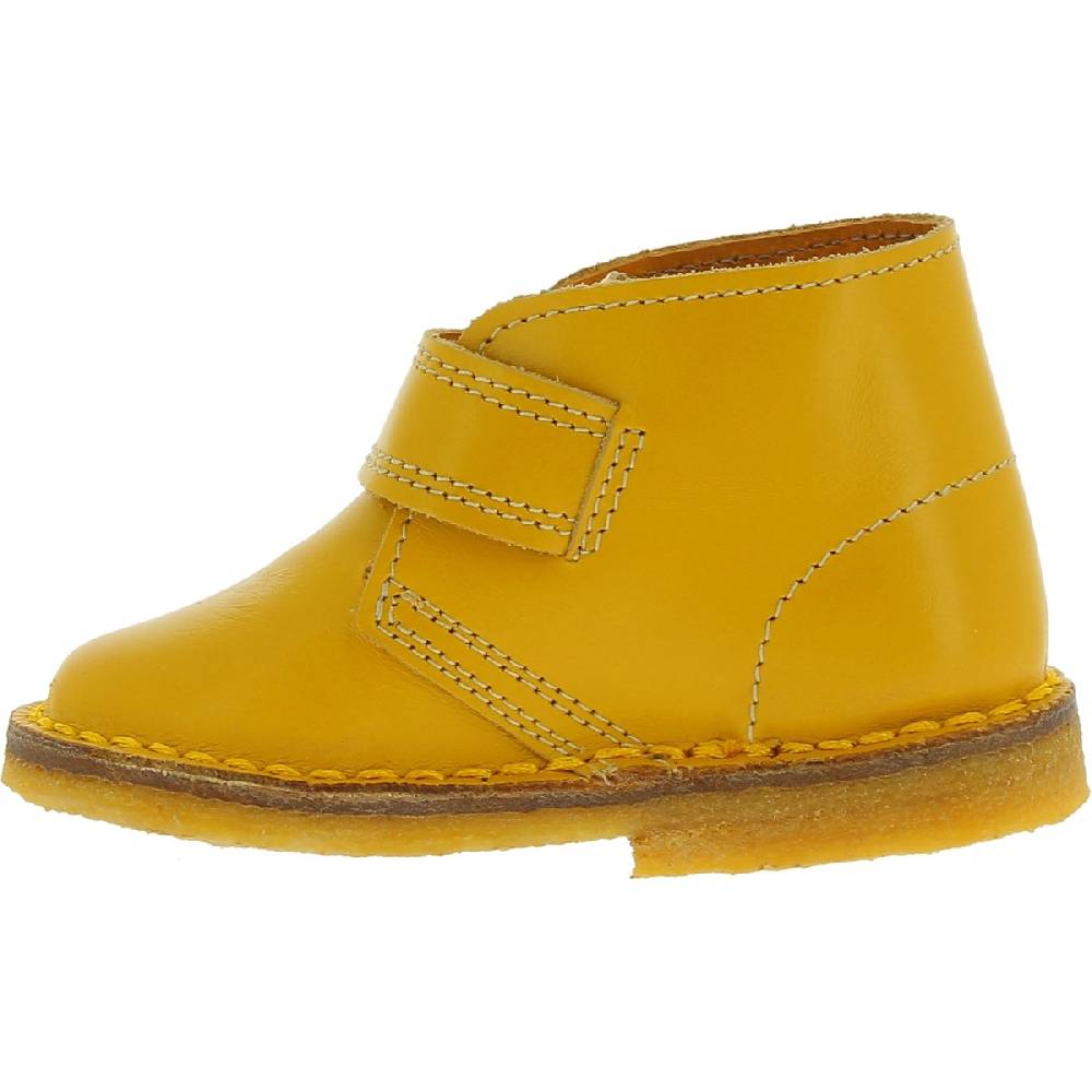 Lartigiano Del Cuoio Scarponcini vera pelle da bambino color giallo fatti a mano in Italia 2025
