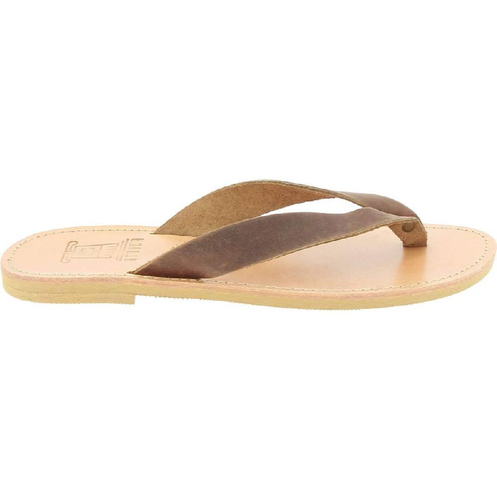 Lartigiano Del Cuoio Infradito uomo in nubuck testa di moro handmade in Greece Qualità