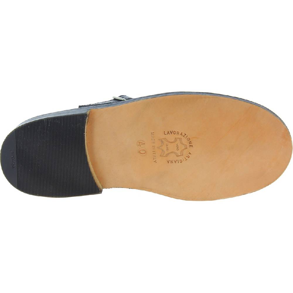 Lartigiano Del Cuoio Scarpe occhio di bue da adulto in pelle nera fatte a mano in Italia Fino Al -60%