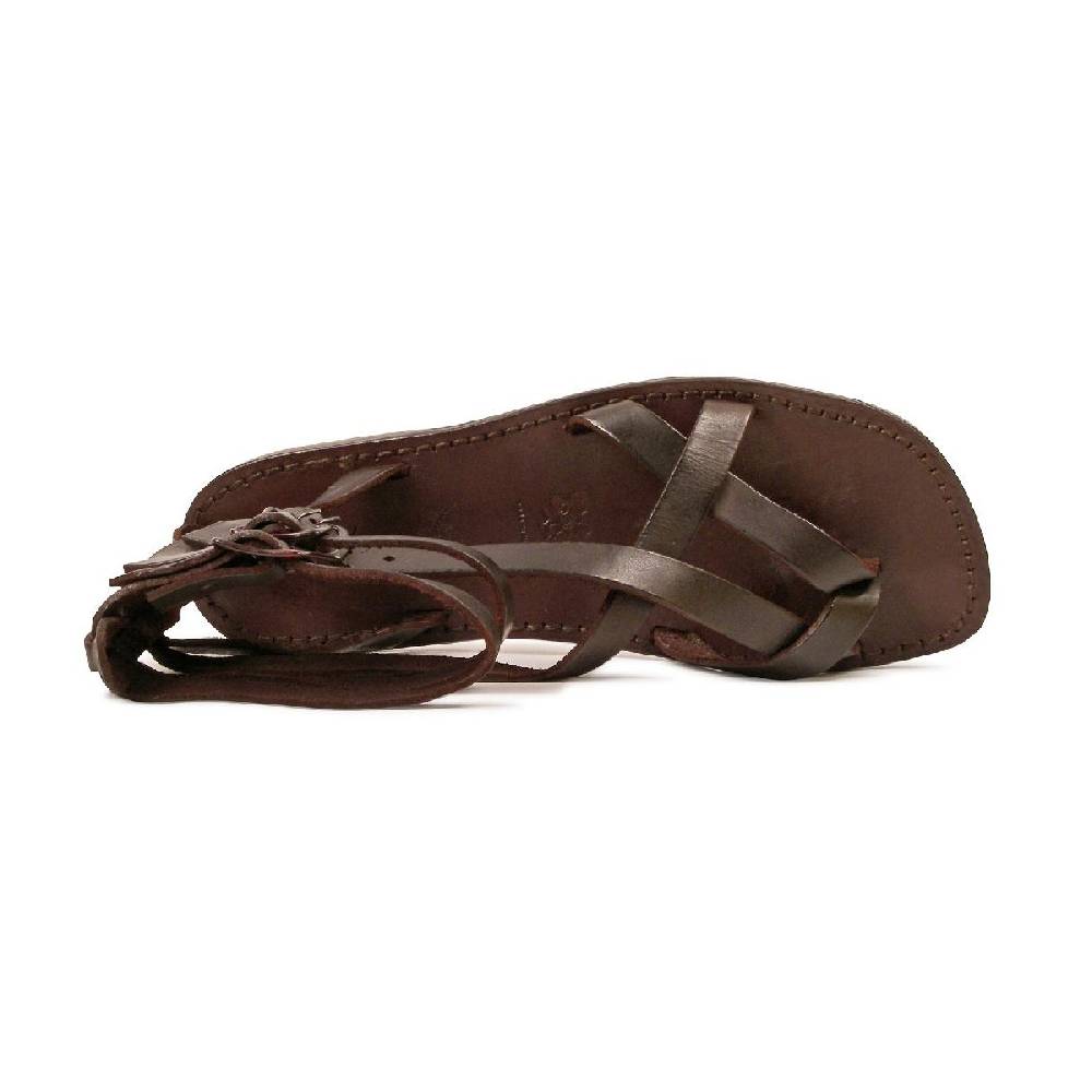 Lartigiano Del Cuoio Sandali gladiatore uomo in pelle color Testa di Moro Sottocosto