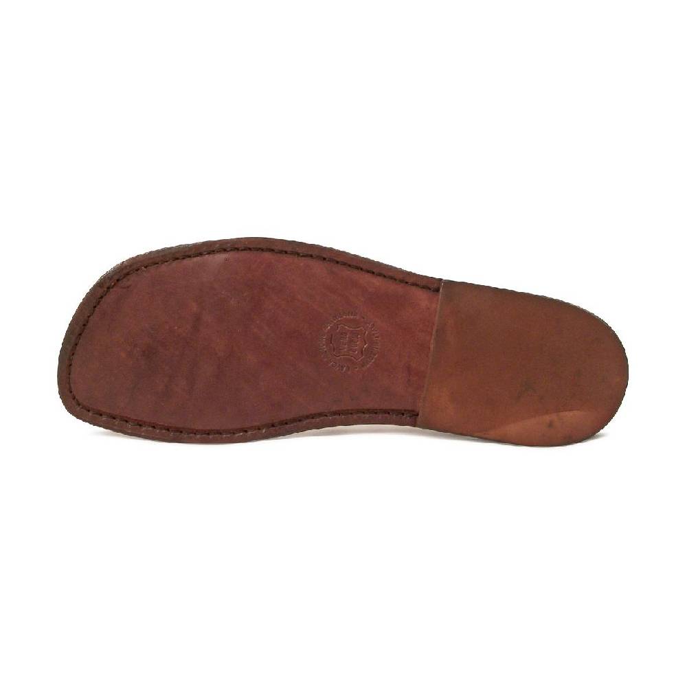 Lartigiano Del Cuoio Sandali gladiatore uomo in pelle color Testa di Moro Sottocosto