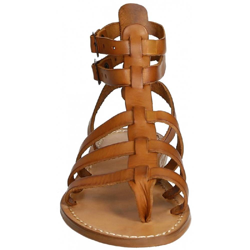 Lartigiano Del Cuoio Sandali gladiatore in pelle colore cuoio antico fatti a mano in Italia Novità