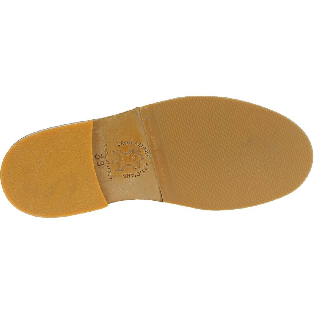 Lartigiano Del Cuoio Polacchine da donna in pelle marrone fatte a mano in Italia Offerta