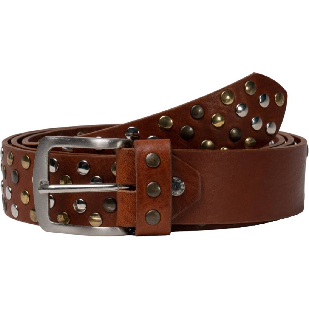 Lartigiano Del Cuoio Cintura in cuoio con borchie in metallo unisex