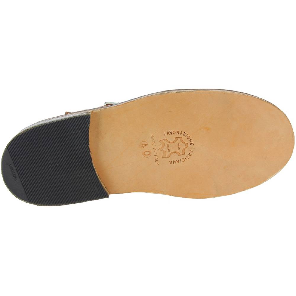 Lartigiano Del Cuoio Scarpe con occhietti per adulti in pelle marrone fatte a mano in Italia Prezzo Ridotto