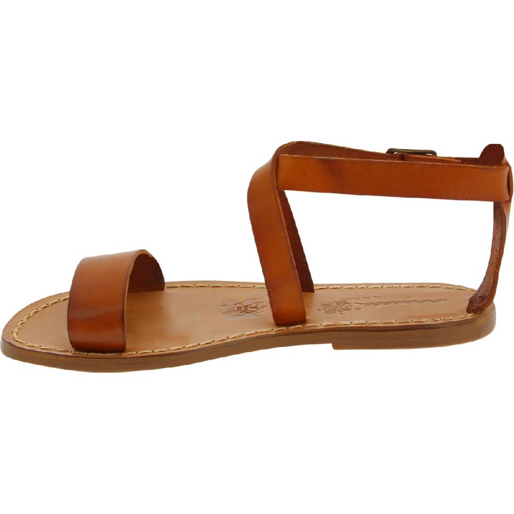 Lartigiano Del Cuoio Sandali donna in pelle color cuoio fatti a mano in Italia Promozione