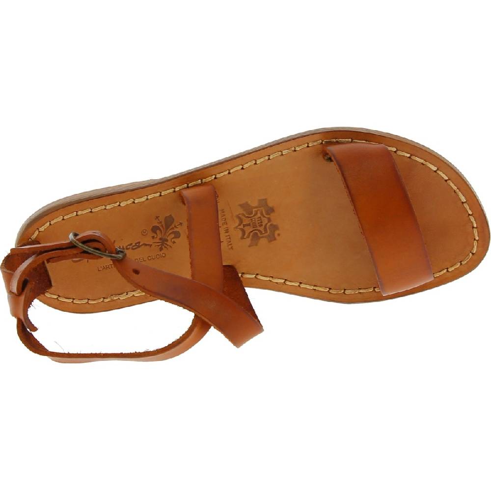 Lartigiano Del Cuoio Sandali donna in pelle color cuoio fatti a mano in Italia Promozione