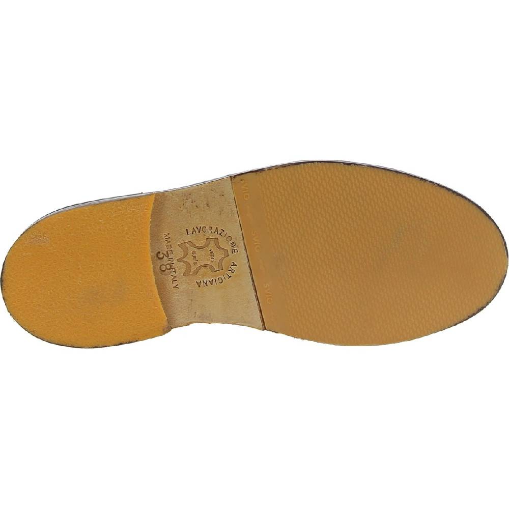 Lartigiano Del Cuoio Polacchine da donna in pelle marrone scuro fatte a mano in Italia Vendite Flash
