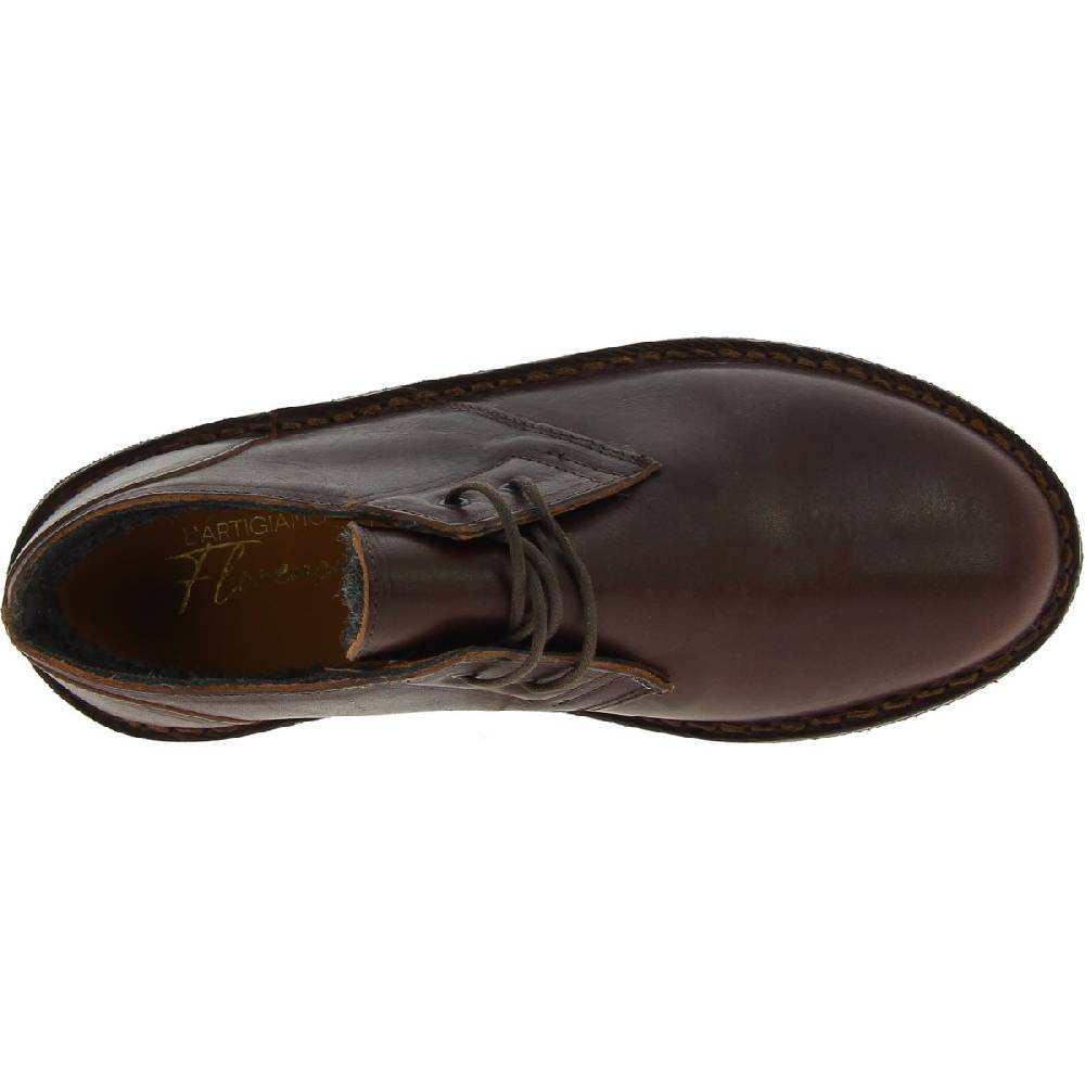 Lartigiano Del Cuoio Scarpe basse da donna in pelle marrone scuro con fodera invernale 2025