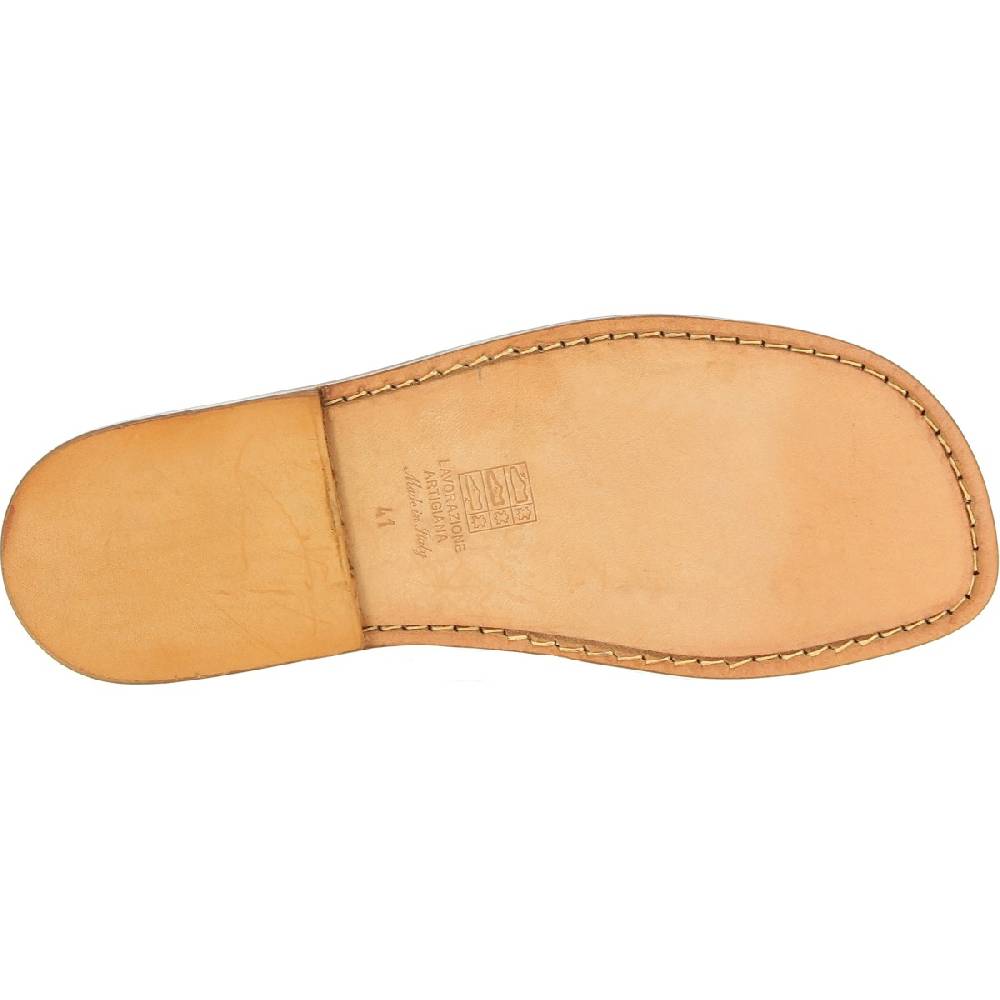 Lartigiano Del Cuoio Sandali da uomo a gabbia in pelle color cuoio Qualità