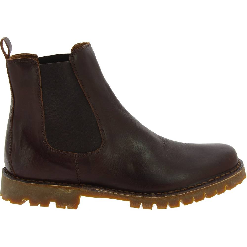 Lartigiano Del Cuoio Stivaletto beatles in pelle marrone scuro e suola Vibram Affare Del Giorno