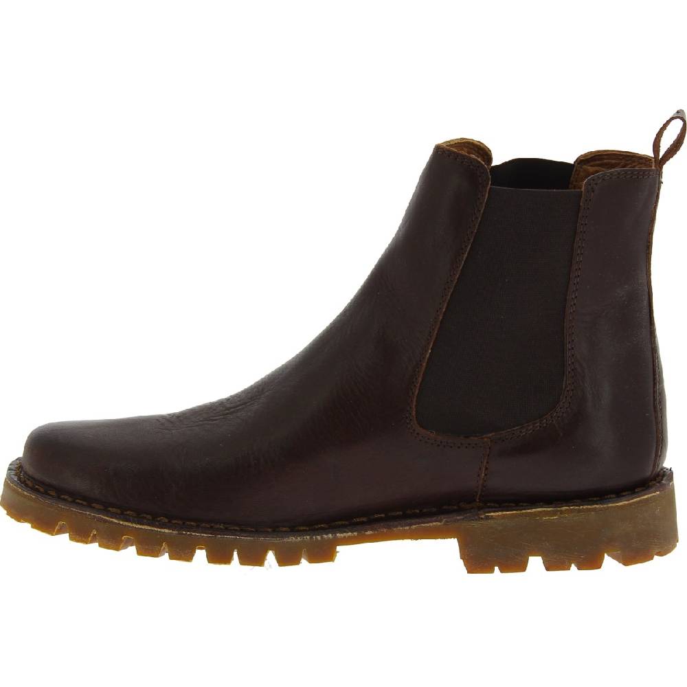 Lartigiano Del Cuoio Stivaletto beatles in pelle marrone scuro e suola Vibram Affare Del Giorno