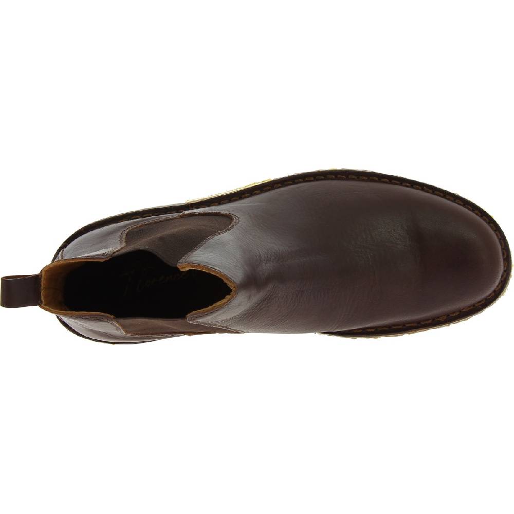 Lartigiano Del Cuoio Stivaletto beatles in pelle marrone scuro e suola Vibram Affare Del Giorno