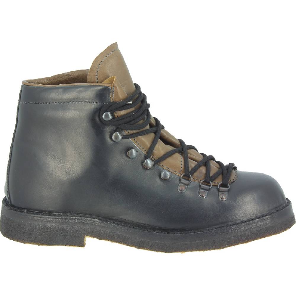 Lartigiano Del Cuoio Stivale da montagna unisex color nero con suola in caucciù Novità
