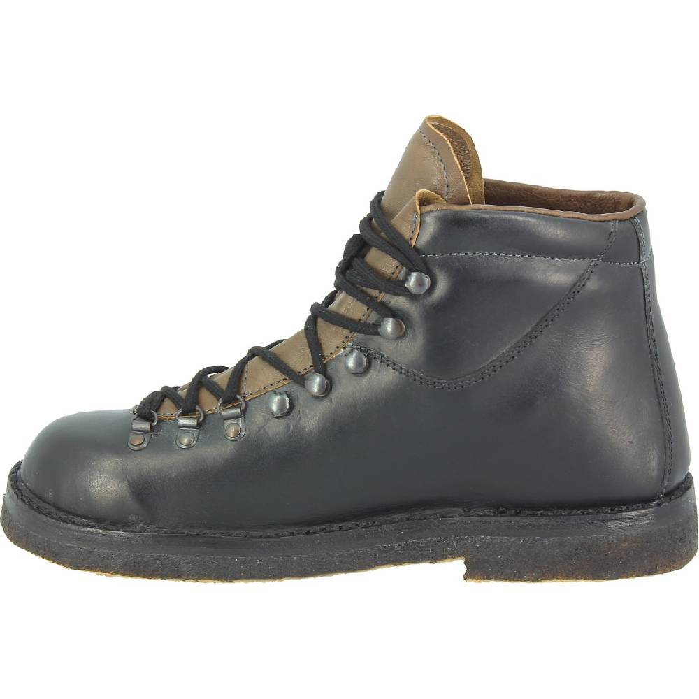 Lartigiano Del Cuoio Stivale da montagna unisex color nero con suola in caucciù Novità