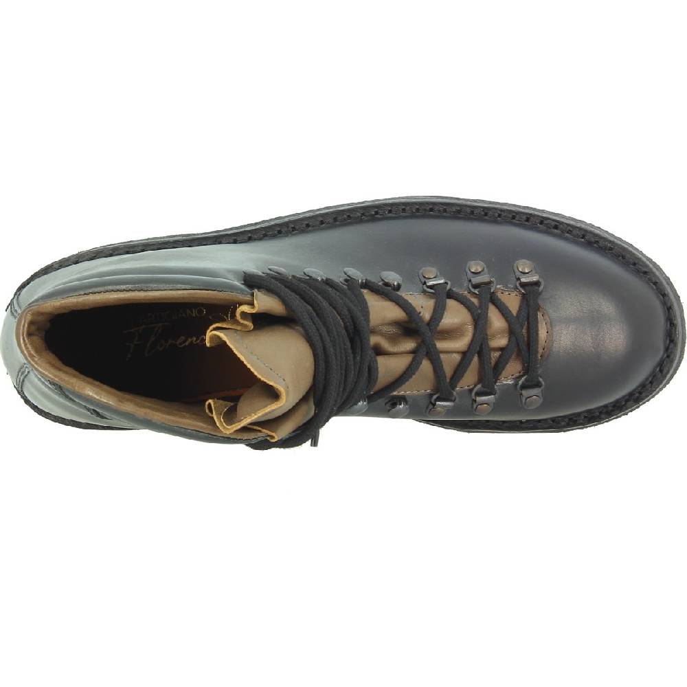Lartigiano Del Cuoio Stivale da montagna unisex color nero con suola in caucciù Novità