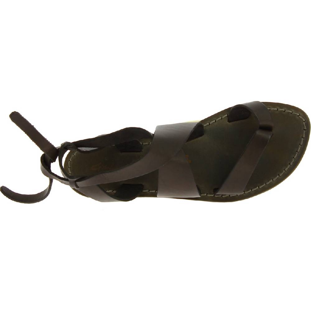Lartigiano Del Cuoio Sandali donna in pelle color fango fatti a mano in Italia Vendite Flash