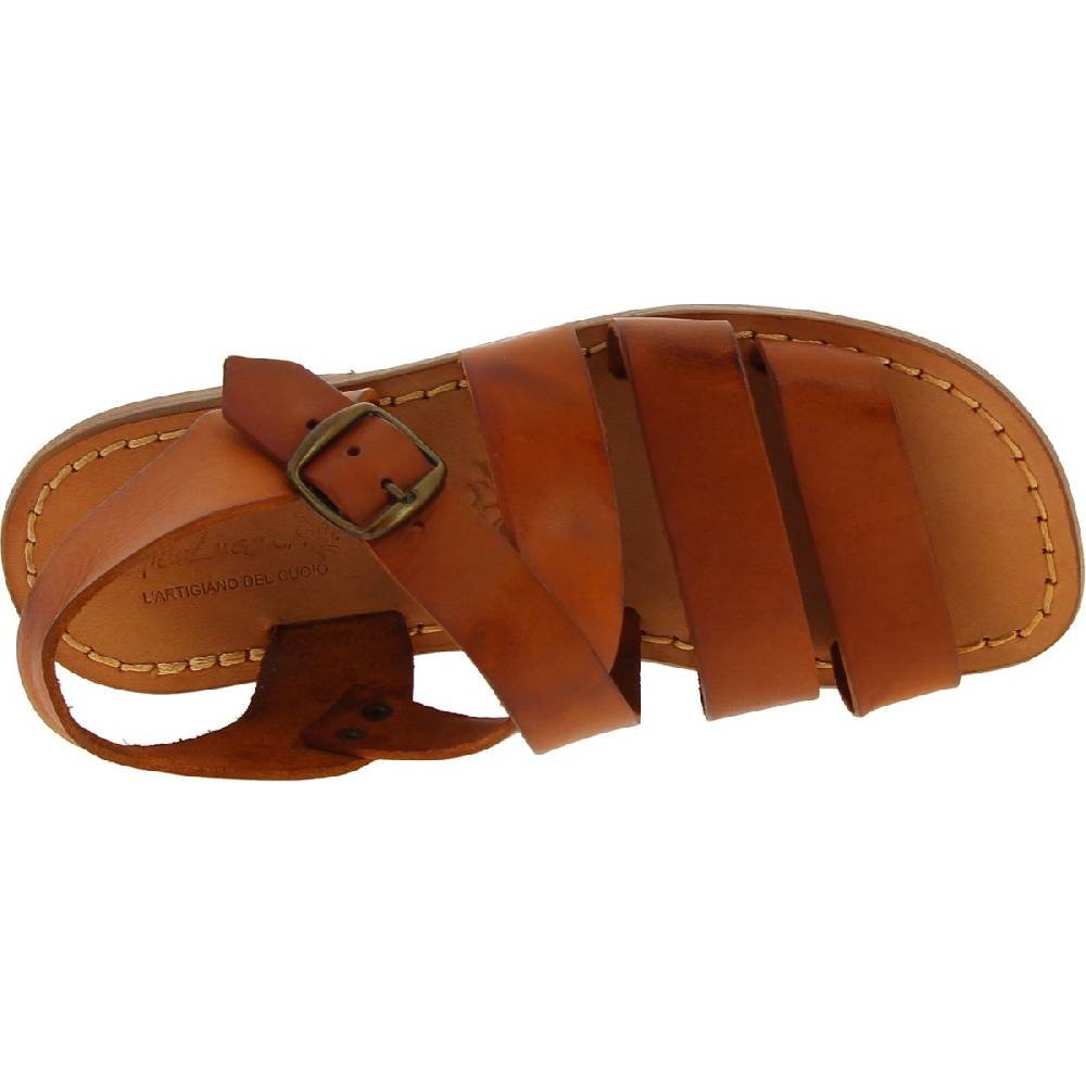 Lartigiano Del Cuoio Sandali da uomo in pelle color cuoio fatti a mano in Italia Negozio
