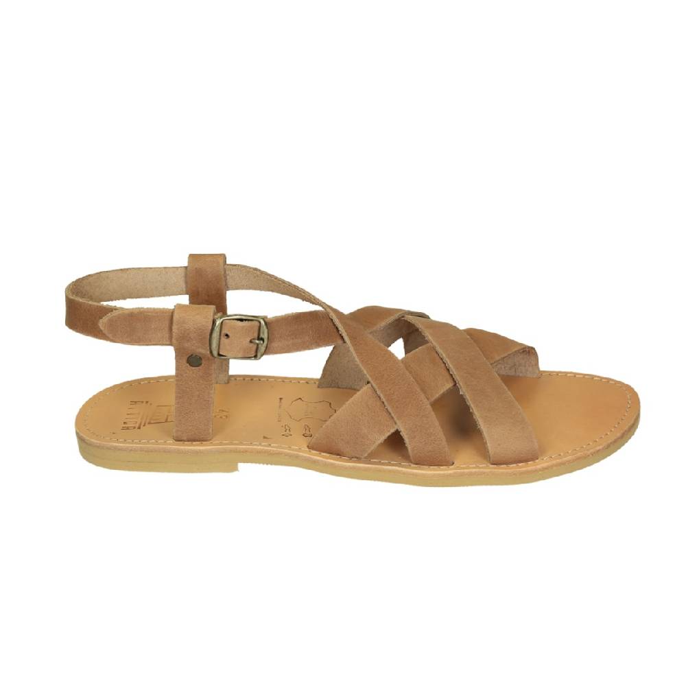Lartigiano Del Cuoio Sandali infradito da uomo in pelle nabuk nude fatti a mano 2025