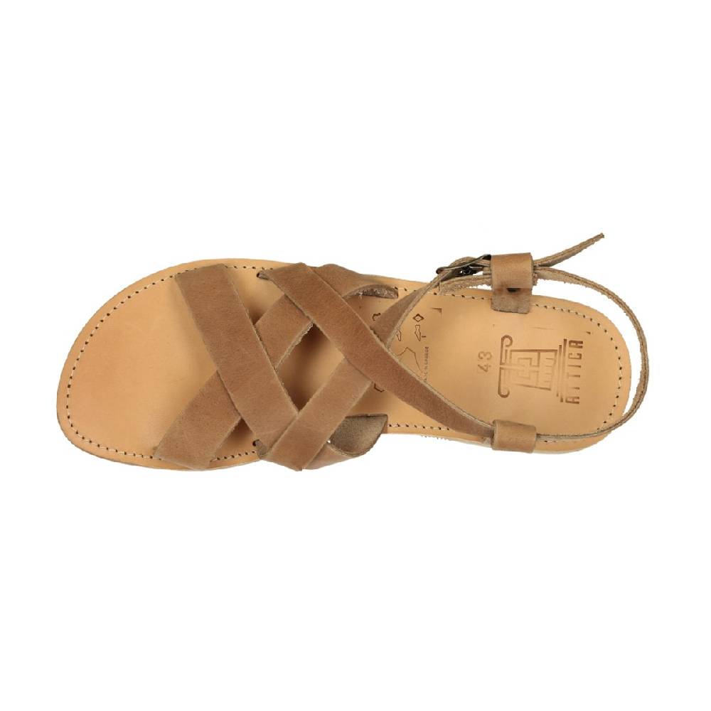 Lartigiano Del Cuoio Sandali infradito da uomo in pelle nabuk nude fatti a mano 2025