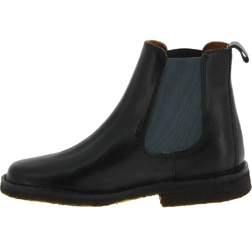 Lartigiano Del Cuoio Stivaletti chelsea donna in pelle nera e suola in para artigianali Novità