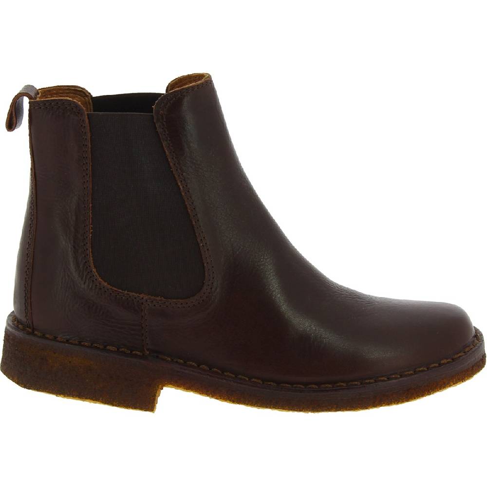 Lartigiano Del Cuoio Stivaletti chelsea donna in pelle testa di moro e suola in para artigianali Sconto