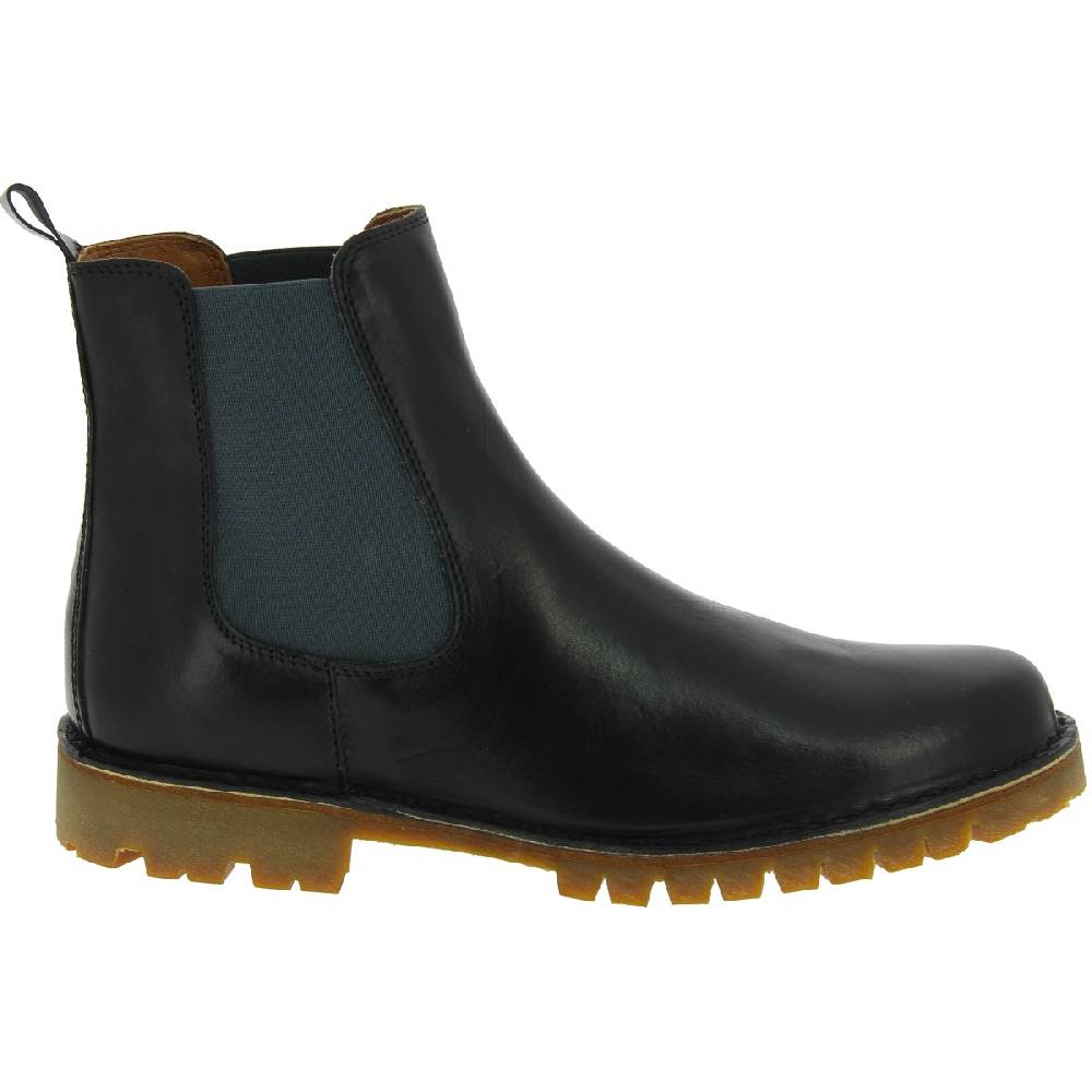 Lartigiano Del Cuoio Stivaletto beatles uomo in pelle nera e suola Vibram Economico