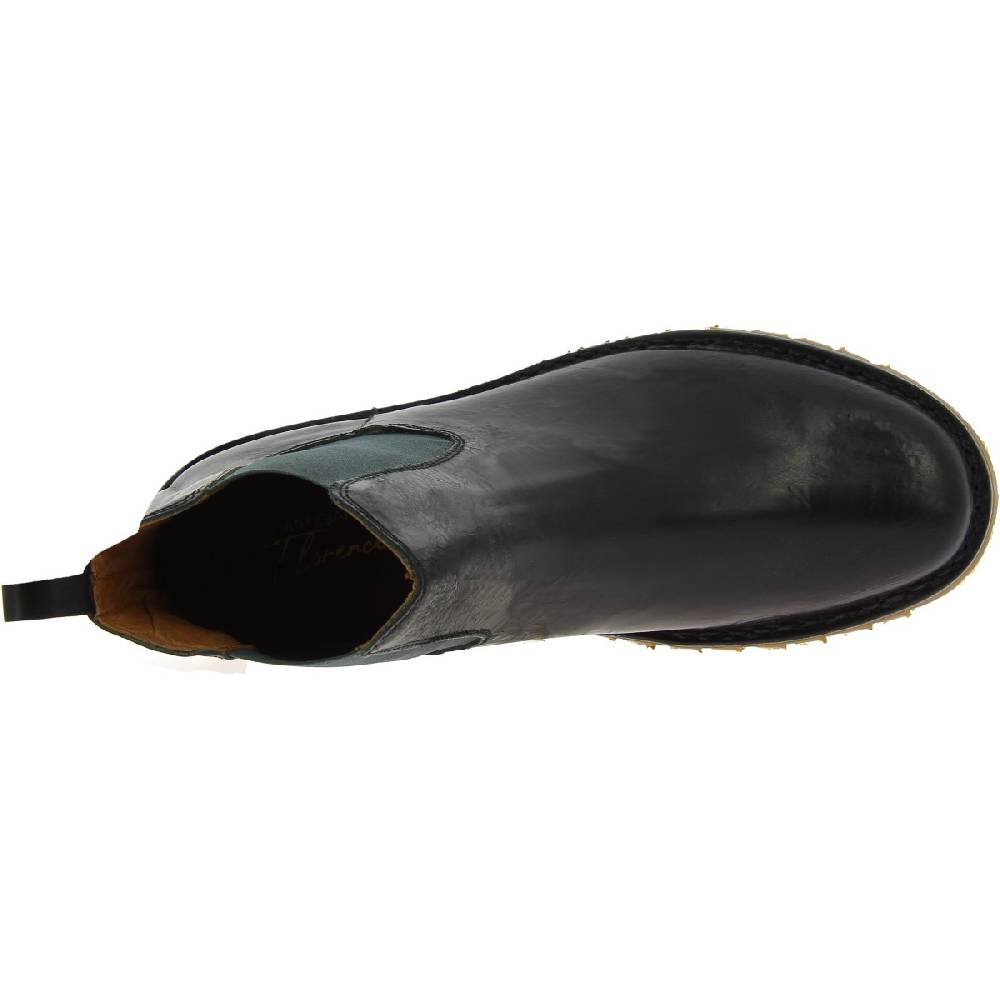 Lartigiano Del Cuoio Stivaletto beatles uomo in pelle nera e suola Vibram Economico