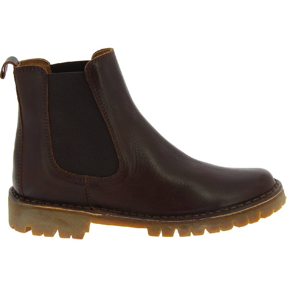 Lartigiano Del Cuoio Stivaletto beatles donna in pelle marrone scuro e suola Vibram Online
