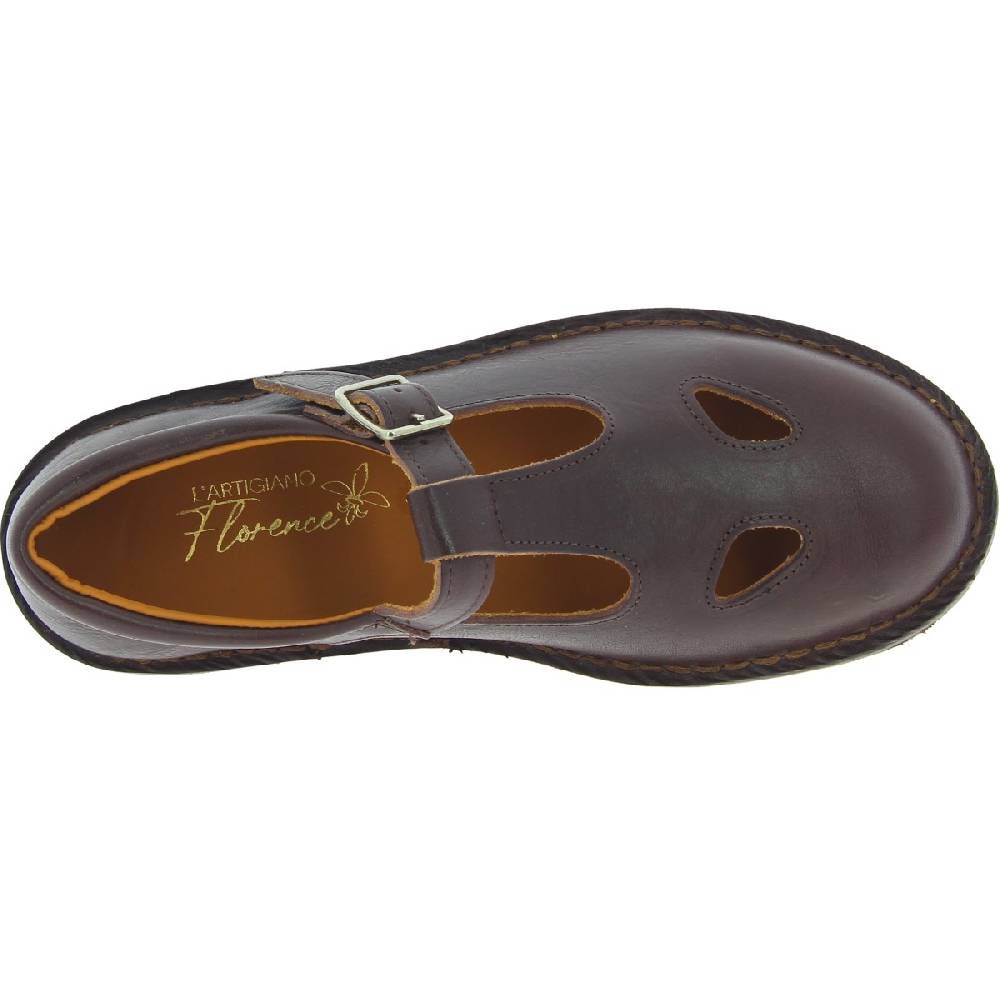 Lartigiano Del Cuoio Scarpe aperte da uomo in pelle marrone scuro fatte a mano in Italia Ultimi due giorni