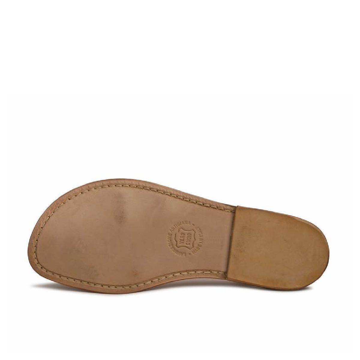 Lartigiano Del Cuoio Sandali gladiatore fatti a mano in pelle laminata bronzo Consegna Veloce