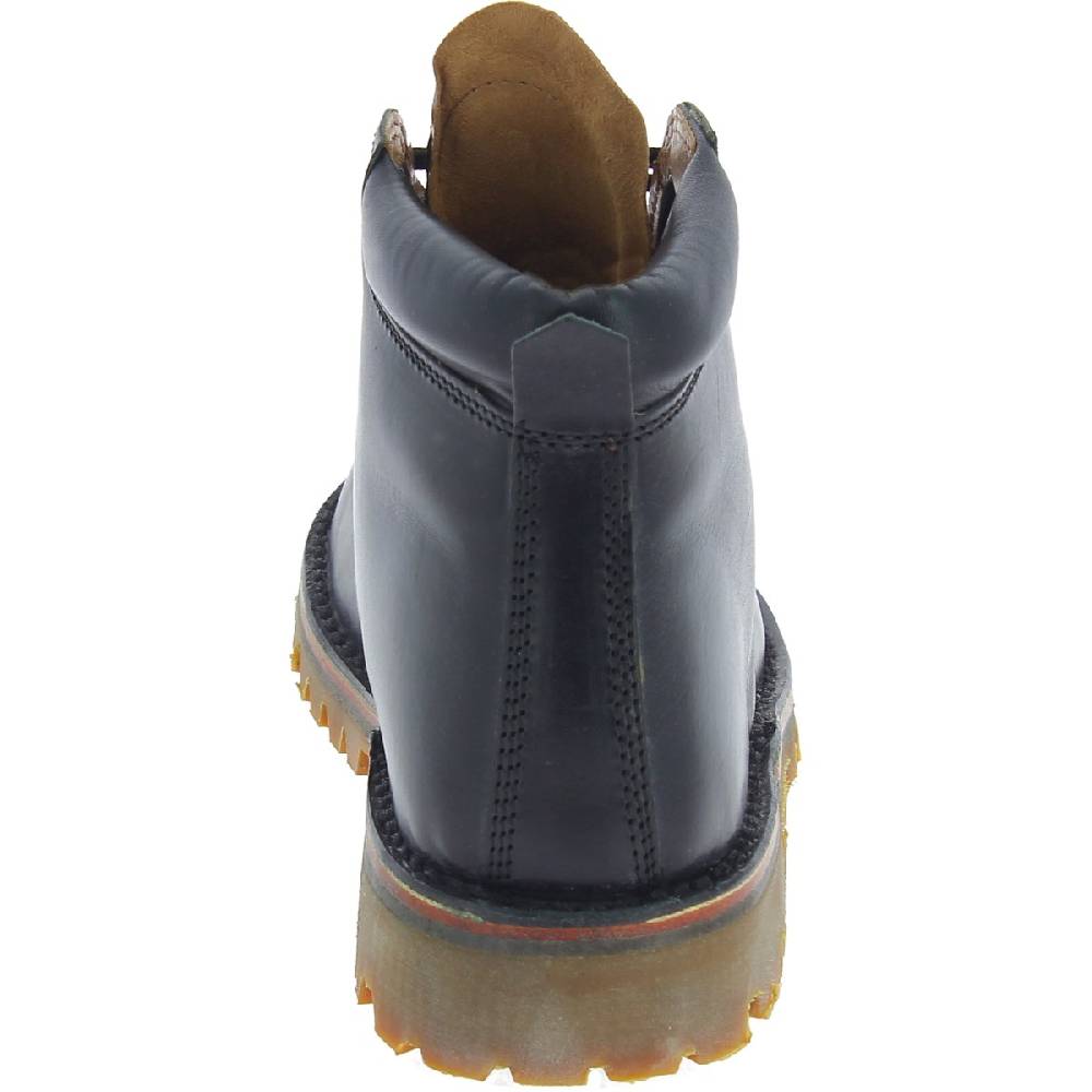 Lartigiano Del Cuoio Stivaletti uomo artigianali in pelle nera e suola Vibram Prezzo Ridotto