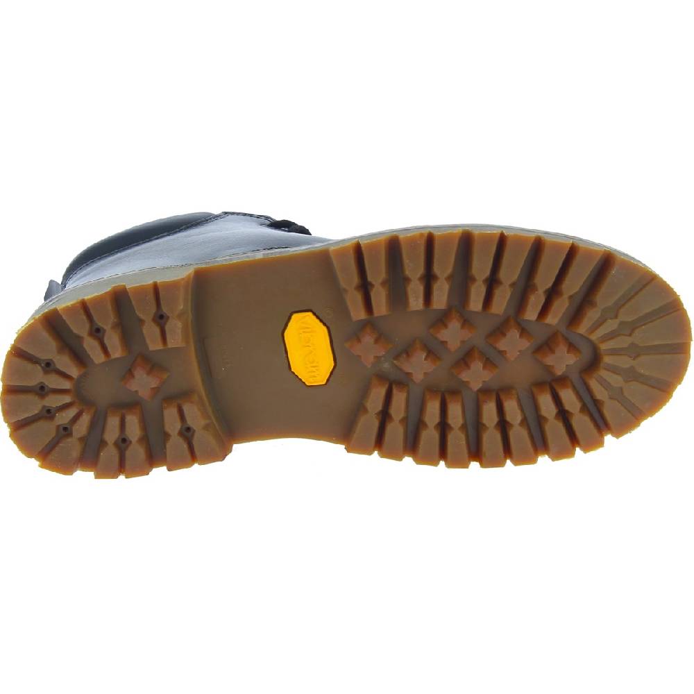 Lartigiano Del Cuoio Stivaletti uomo artigianali in pelle nera e suola Vibram Prezzo Ridotto