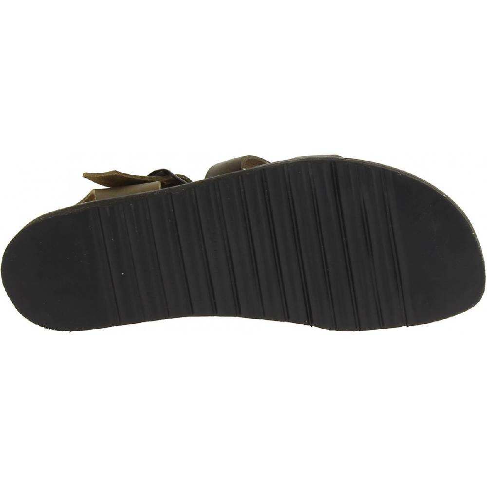 Lartigiano Del Cuoio Sandali uomo fatti a mano in pelle color fango suola gomma spessa Qualità