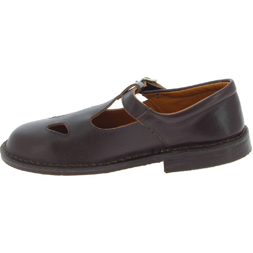 Lartigiano Del Cuoio Scarpe aperte da donna in pelle marrone scuro fatte a mano in Italia Fino Al -60%