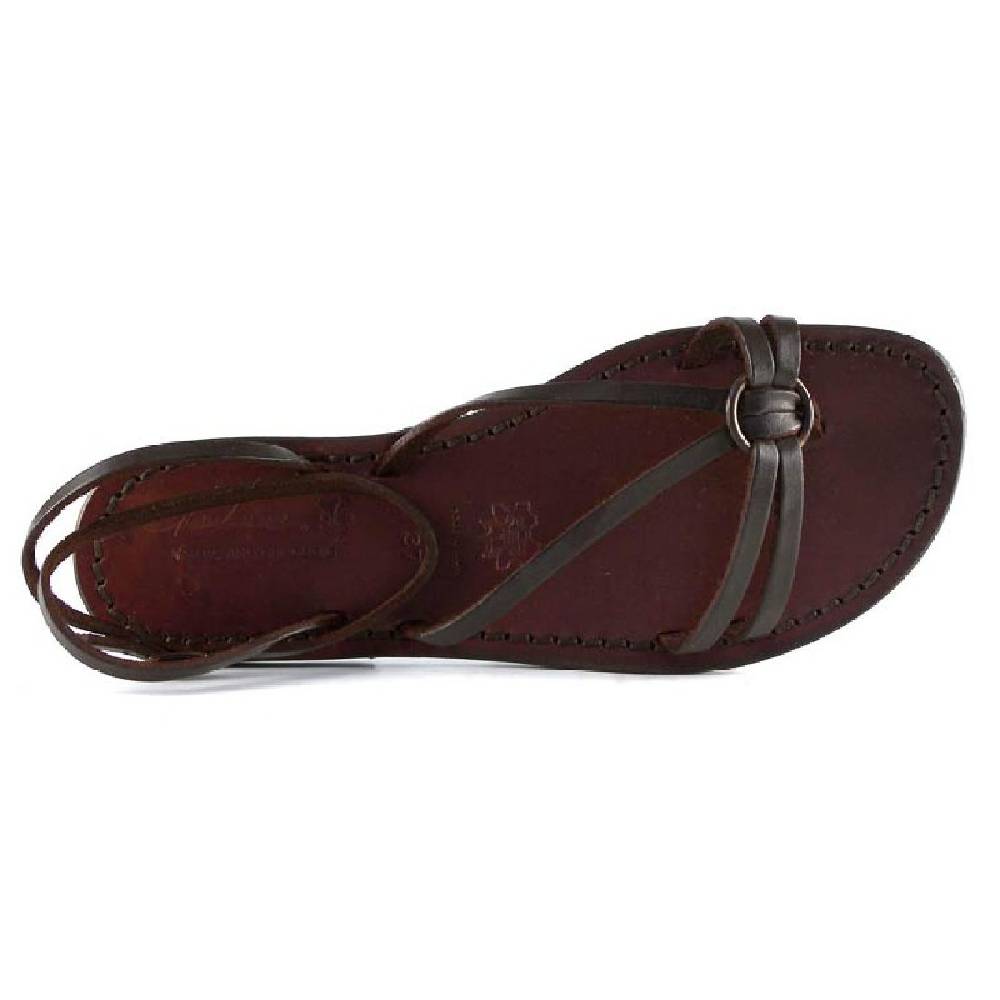 Lartigiano Del Cuoio Sandali donna realizzati a mano in pelle color testa di moro Shopping Online